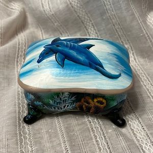 Hand Painted Ceramic Box